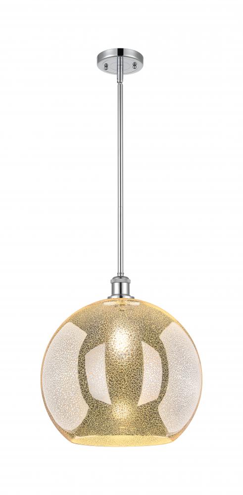 Athens - 1 Light - 14 inch - Polished Chrome - Pendant
