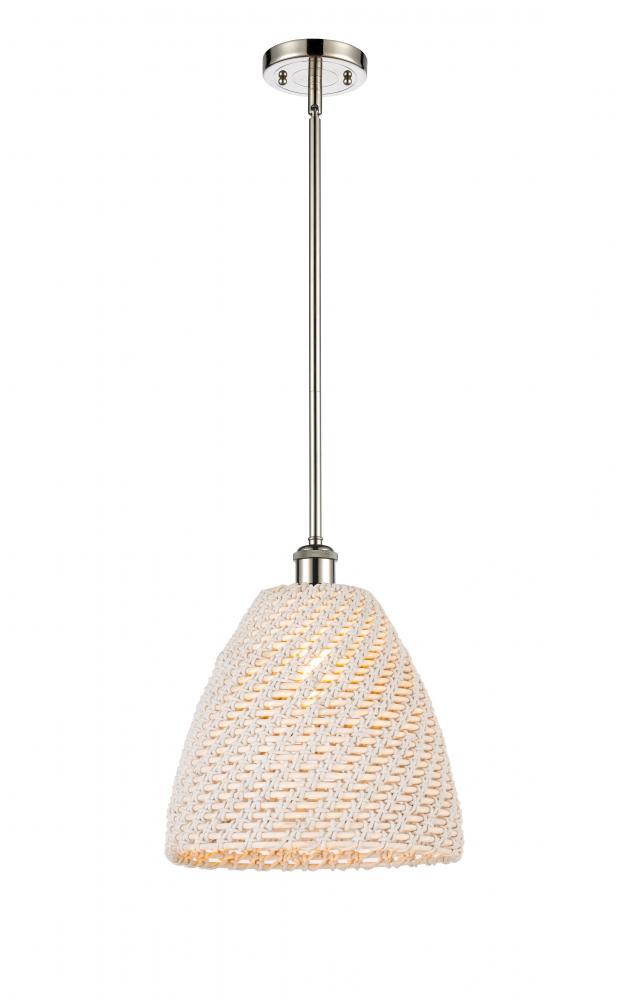 Bristol Natural - 1 Light - 6 inch - Polished Nickel - Mini Pendant
