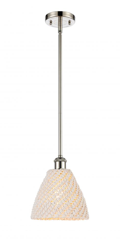 Bristol Natural - 1 Light - 6 inch - Polished Nickel - Mini Pendant