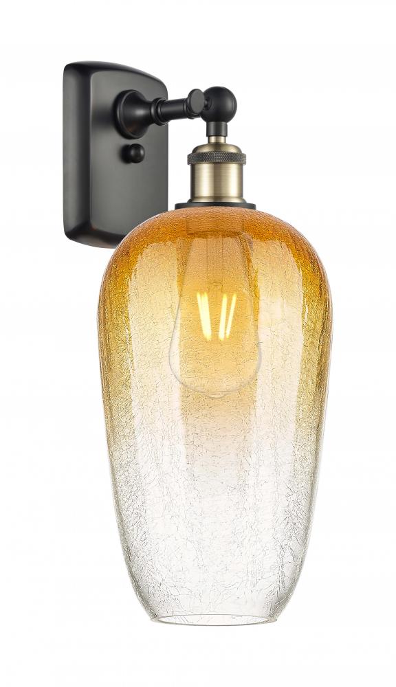 Brookhaven Flute - 1 Light - 7 inch - Black Antique Brass - Sconce