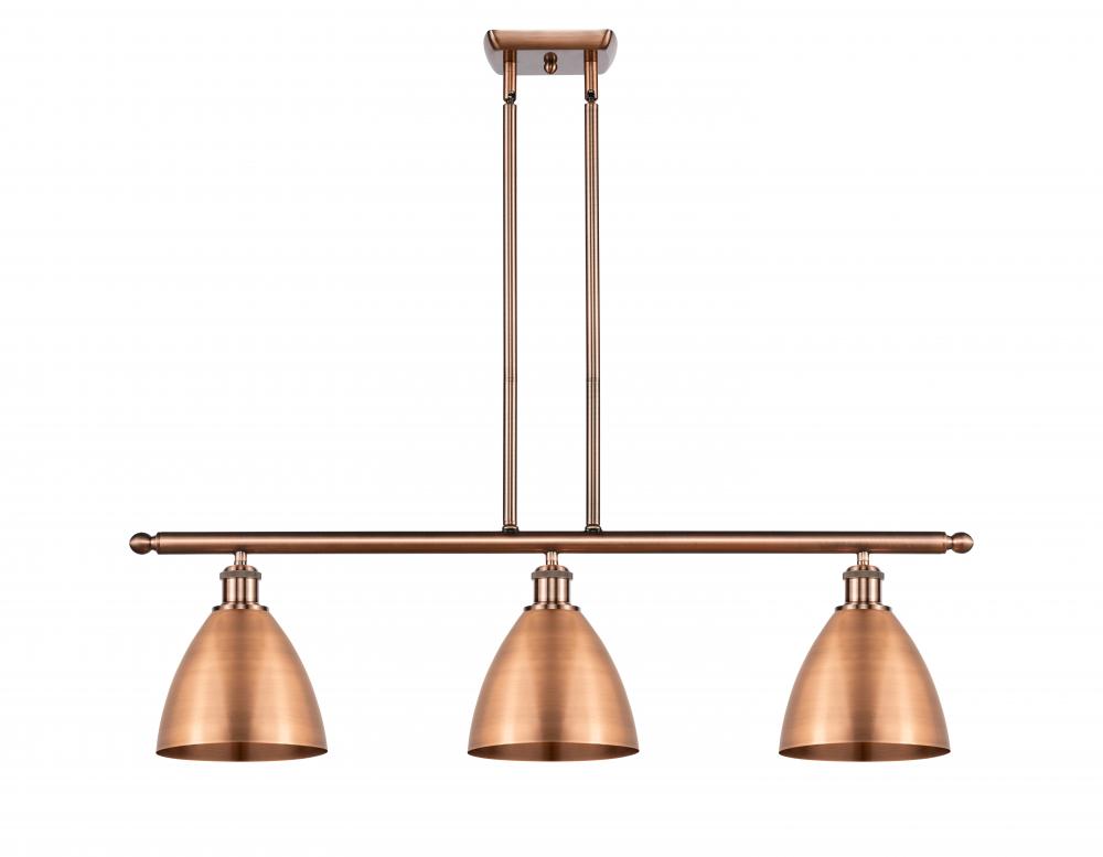 Bristol - 3 Light - 36 inch - Antique Copper - Cord hung - Island Light