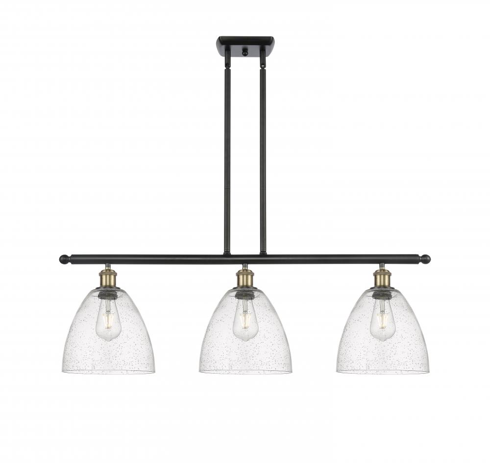 Bristol - 3 Light - 36 inch - Black Antique Brass - Cord hung - Island Light