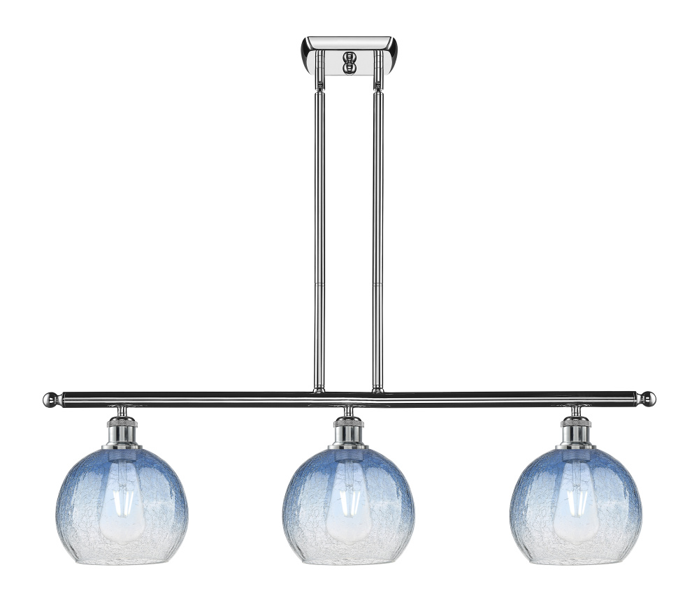 Brookhaven Globe - 3 Light - 36 inch - Polished Chrome - Stem Hung - Island Light