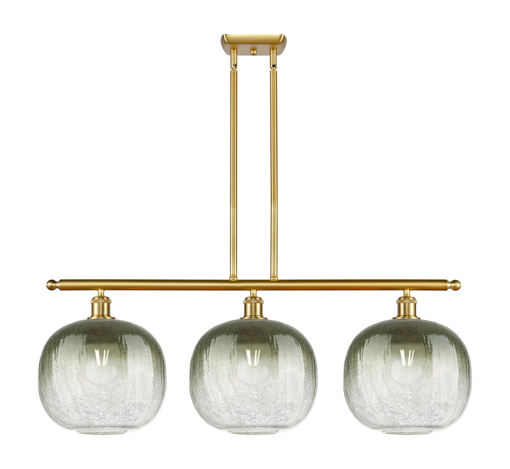 Brookhaven Sphere - 3 Light - 37 inch - Satin Gold - Stem Hung - Island Light