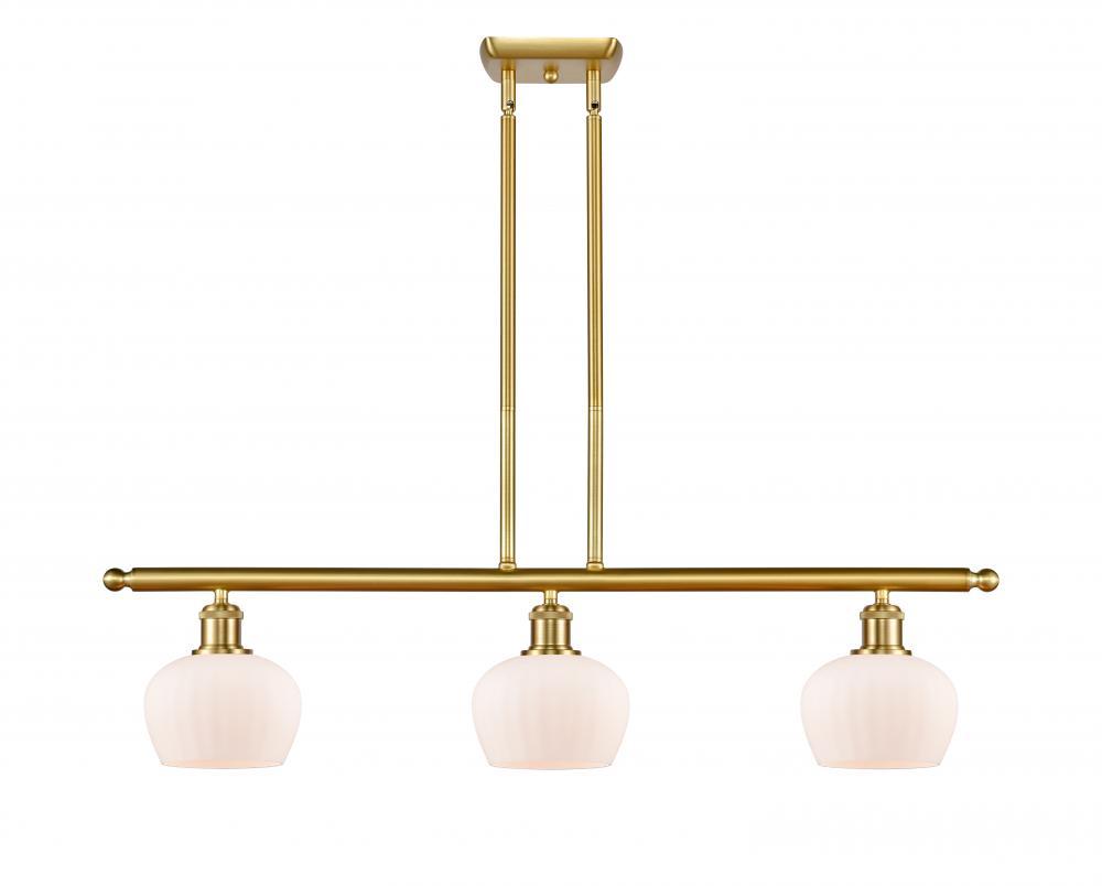 Fenton - 3 Light - 36 inch - Satin Gold - Cord hung - Island Light