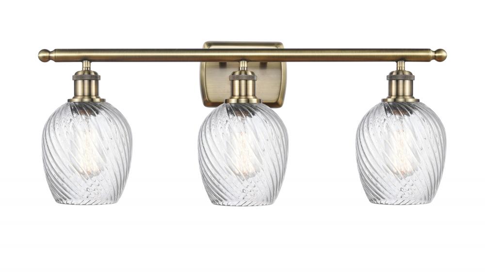 Salina - 3 Light - 26 inch - Antique Brass - Bath Vanity Light