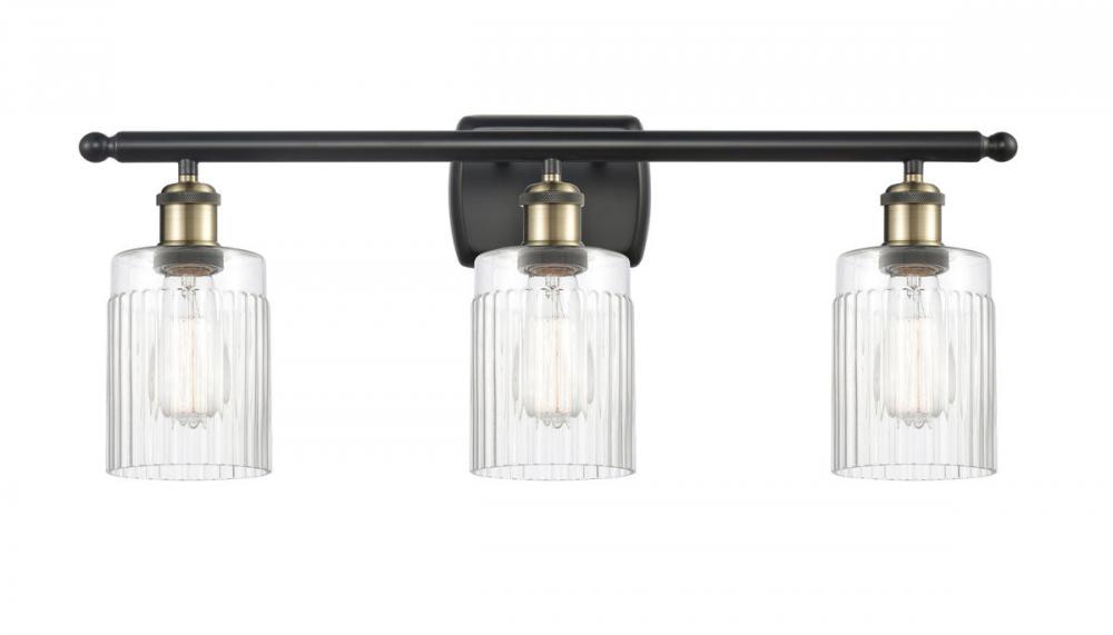 Hadley - 3 Light - 25 inch - Black Antique Brass - Bath Vanity Light