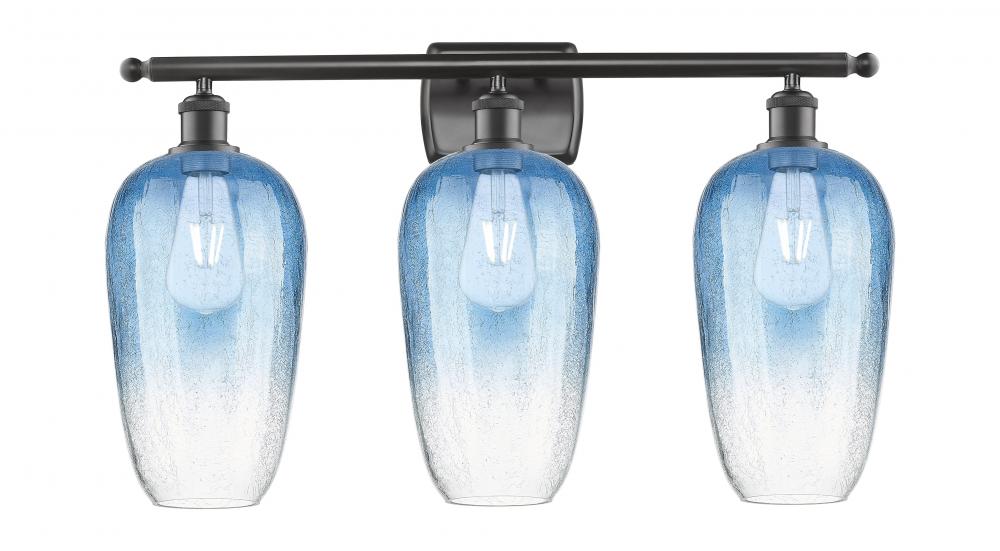 Brookhaven Flute - 3 Light - 27 inch - Oil Rubbed Bronze - Bath Vanity Light