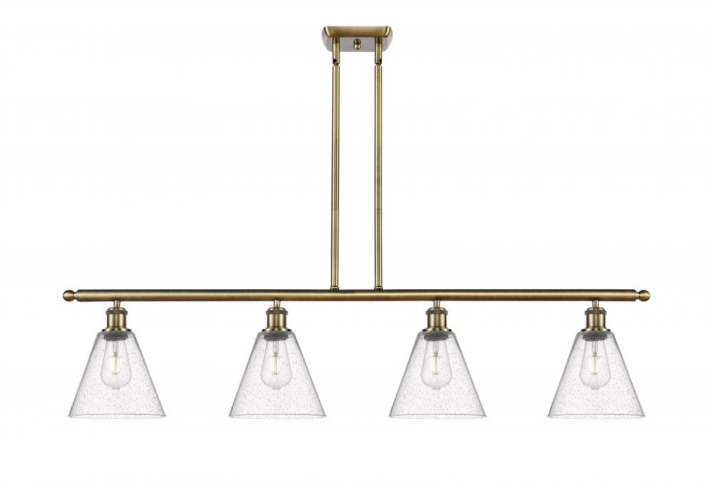 Berkshire - 4 Light - 48 inch - Antique Brass - Stem hung - Island Light