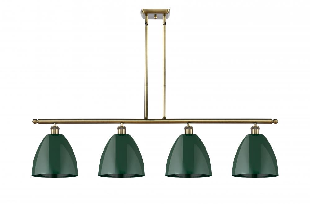 Plymouth - 4 Light - 48 inch - Antique Brass - Cord hung - Island Light