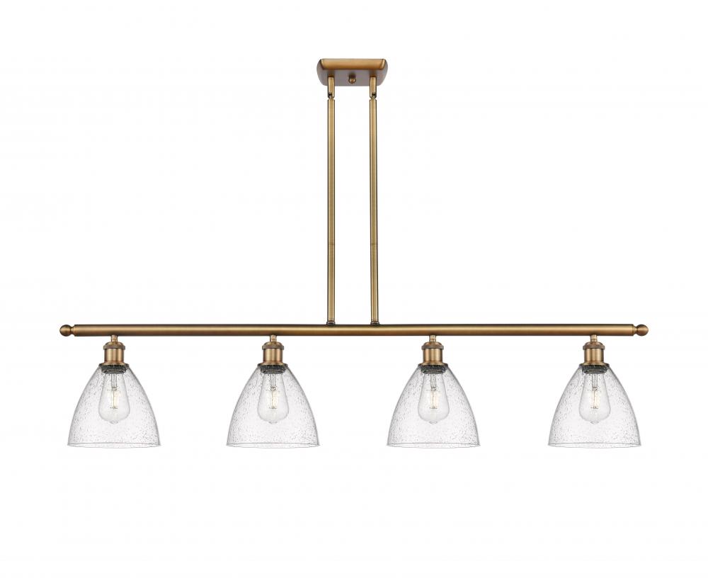 Bristol - 4 Light - 48 inch - Brushed Brass - Cord hung - Island Light