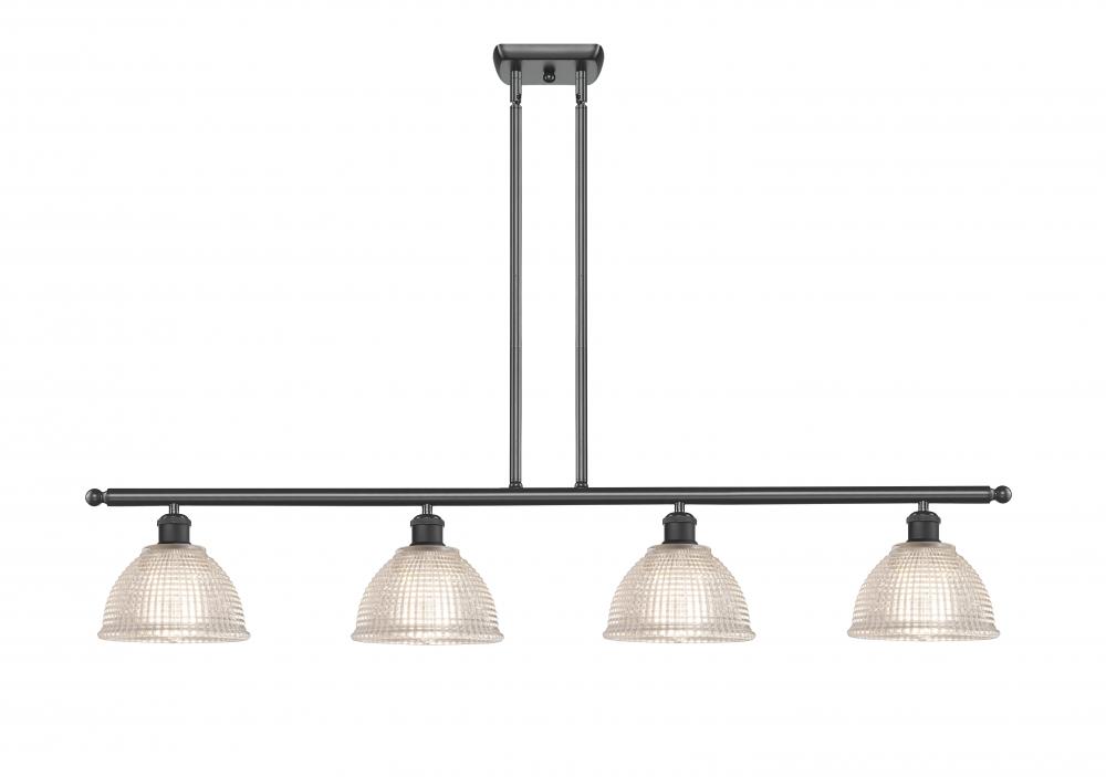 Arietta - 4 Light - 48 inch - Matte Black - Stem hung - Island Light