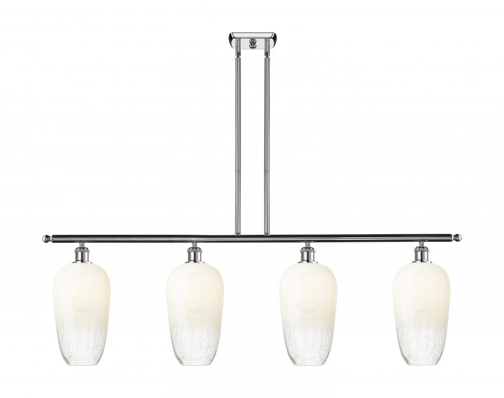 Brookhaven Flute - 4 Light - 48 inch - Polished Chrome - Stem Hung - Island Light