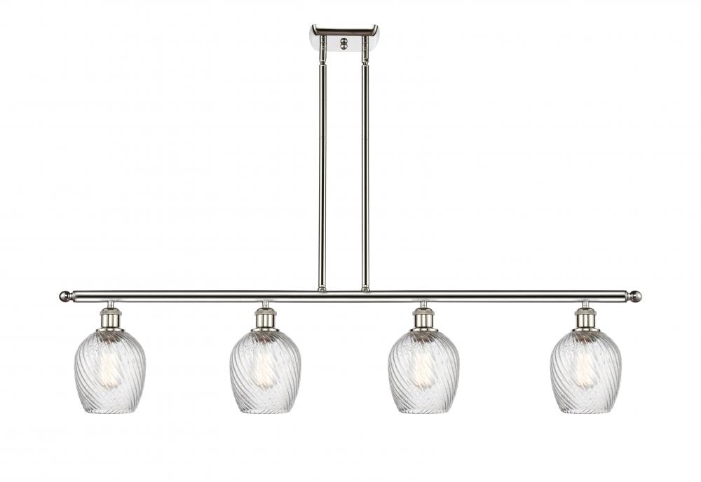Salina - 4 Light - 48 inch - Polished Nickel - Stem hung - Island Light