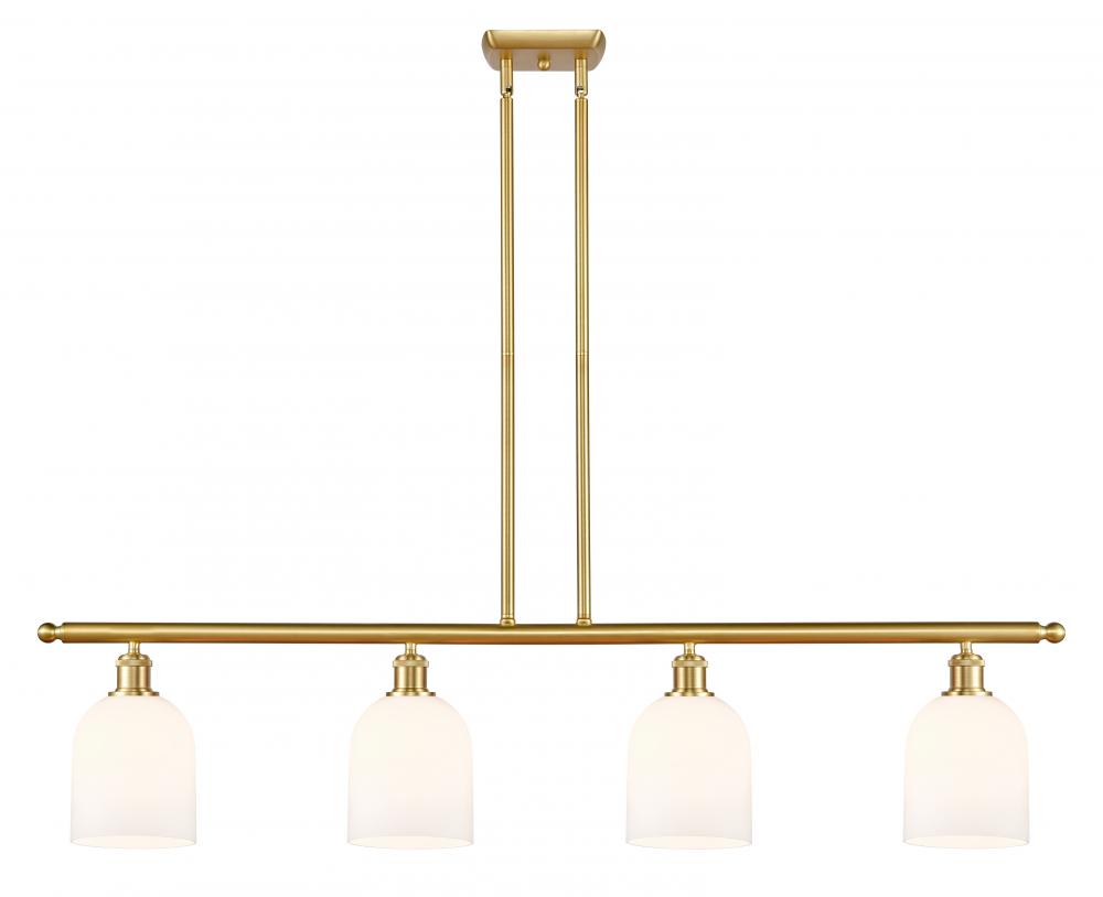 Bella - 4 Light - 48 inch - Satin Gold - Stem hung - Island Light