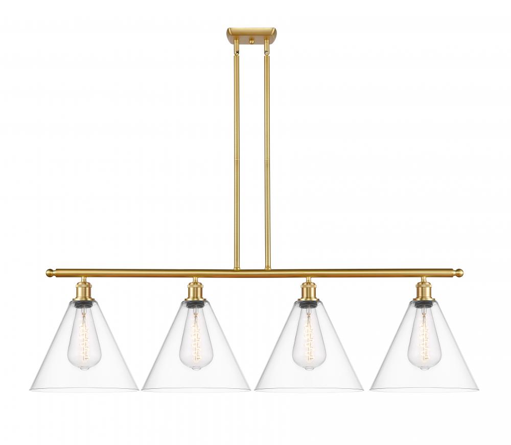Berkshire - 4 Light - 50 inch - Satin Gold - Stem hung - Island Light