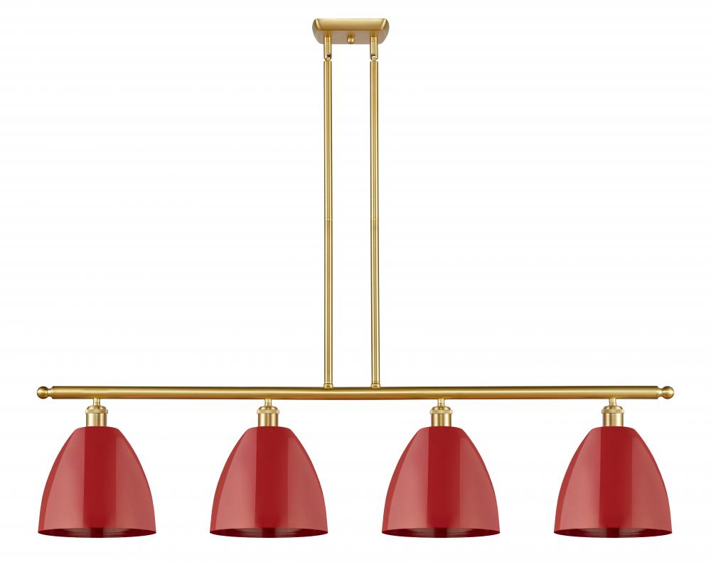 Plymouth - 4 Light - 48 inch - Satin Gold - Stem hung - Island Light