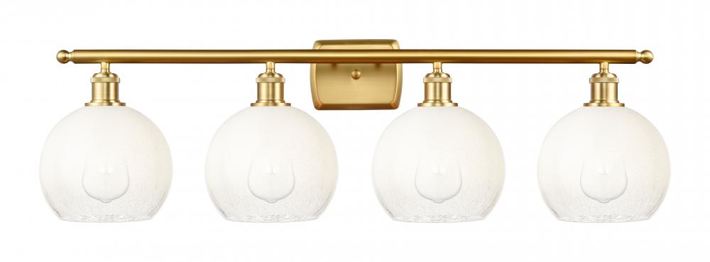 Brookhaven Globe - 4 Light - 38 inch - Satin Gold - Bath Vanity Light