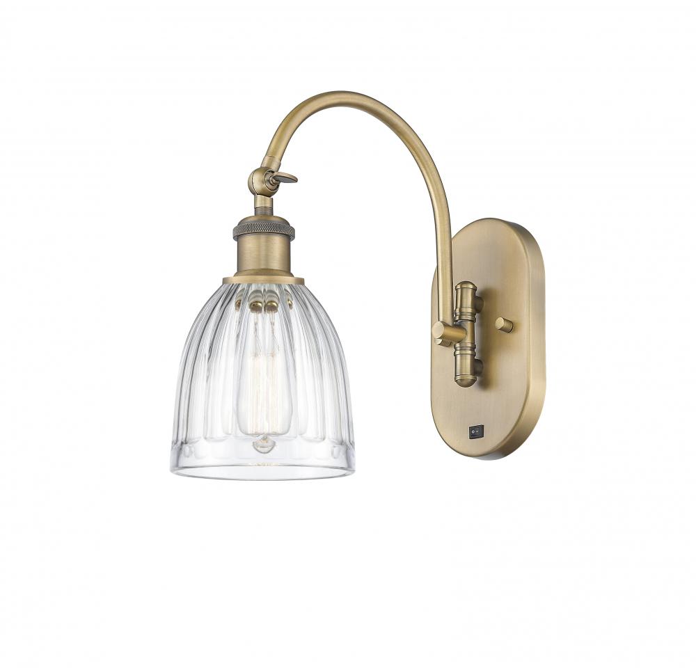 Brookfield - 1 Light - 6 inch - Brushed Brass - Adjustable Swing Arm