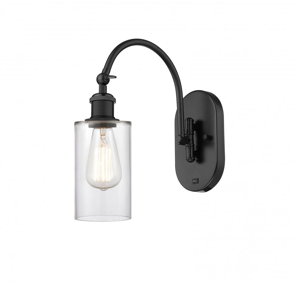 Clymer - 1 Light - 4 inch - Matte Black - Adjustable Swing Arm