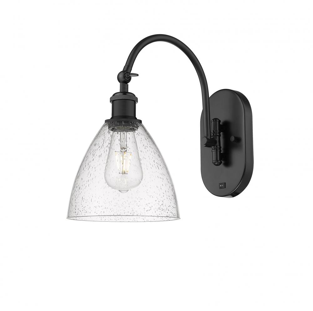 Bristol - 1 Light - 8 inch - Matte Black - Adjustable Swing Arm