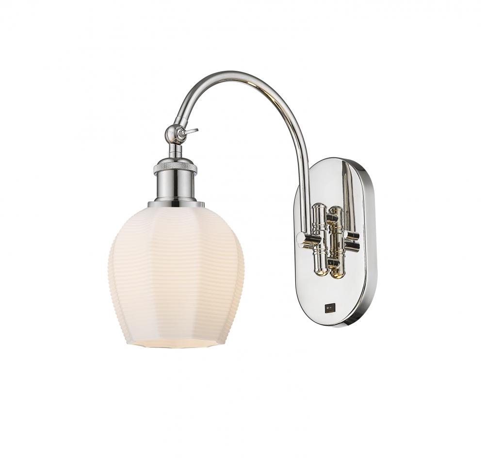 Norfolk - 1 Light - 6 inch - Polished Nickel - Adjustable Swing Arm