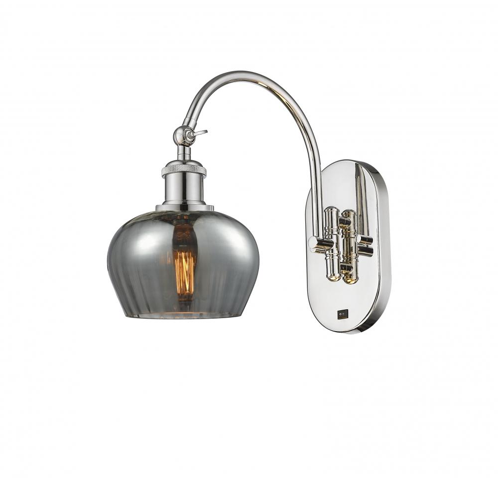 Fenton - 1 Light - 7 inch - Polished Nickel - Adjustable Swing Arm