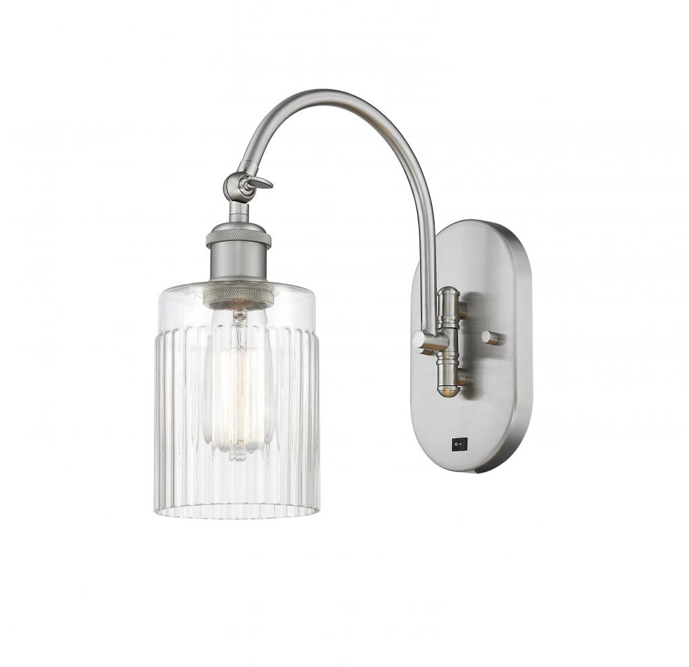Hadley - 1 Light - 5 inch - Brushed Satin Nickel - Adjustable Swing Arm