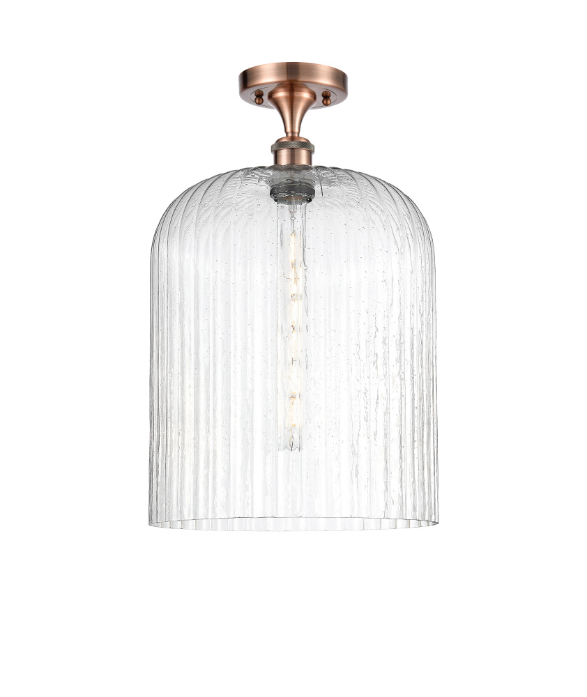 Bridal Veil - 1 Light - 5 inch - Antique Copper - Semi-Flush Mount