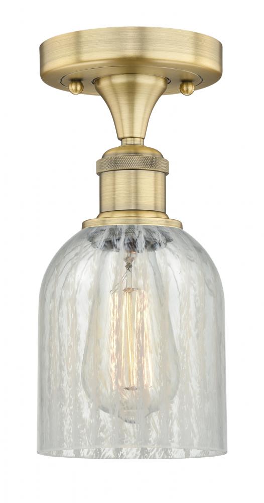 Caledonia - 1 Light - 5 inch - Brushed Brass - Semi-Flush Mount