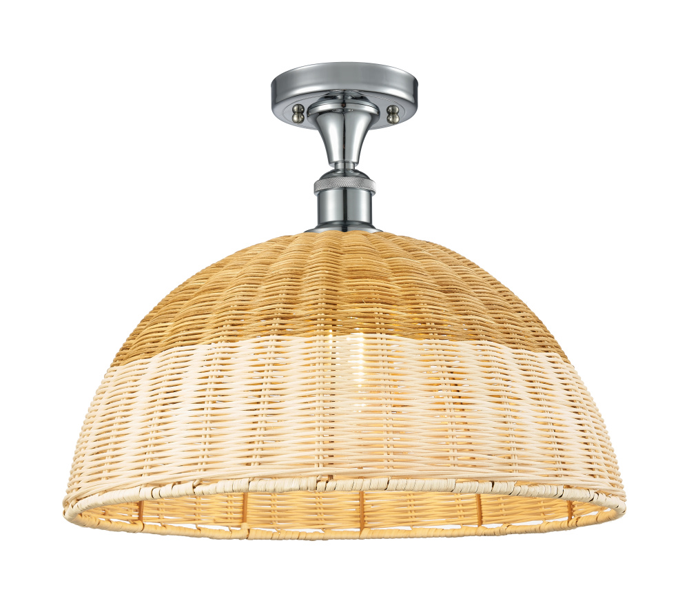 Bristol Natural II - 1 Light - 16 inch - Polished Chrome - Semi-Flush Mount