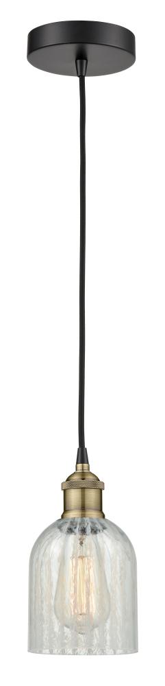 Caledonia - 1 Light - 5 inch - Black Antique Brass - Cord hung - Mini Pendant
