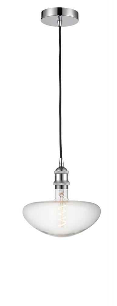 Edison - 1 Light - 9 inch - Polished Chrome - Cord hung - Mini Pendant