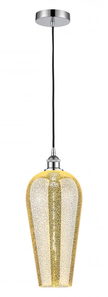 Chelsea - 1 Light - 8 inch - Polished Chrome - Cord hung - Mini Pendant