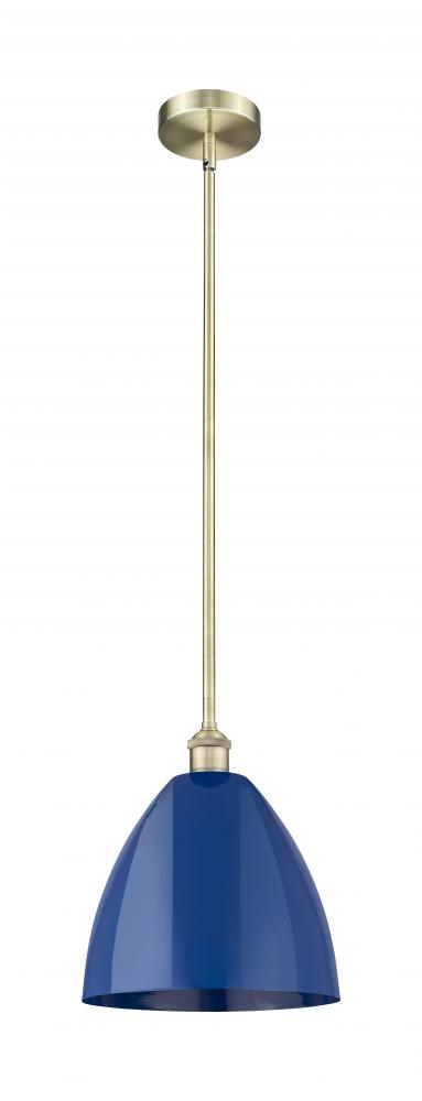 Plymouth - 1 Light - 12 inch - Antique Brass - Stem hung - Mini Pendant