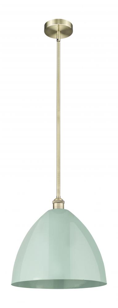 Plymouth - 1 Light - 16 inch - Antique Brass - Stem hung - Mini Pendant