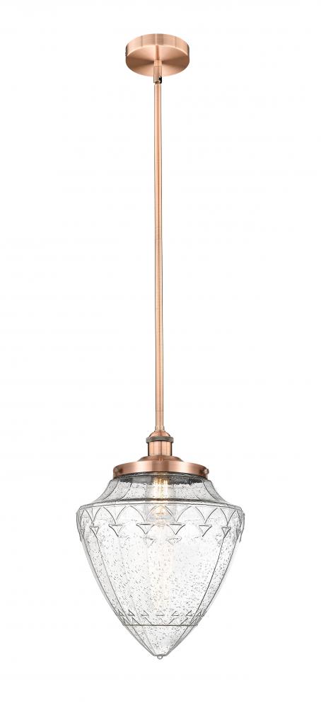Bridgeton - 1 Light - 12 inch - Antique Copper - Stem Hung - Mini Pendant