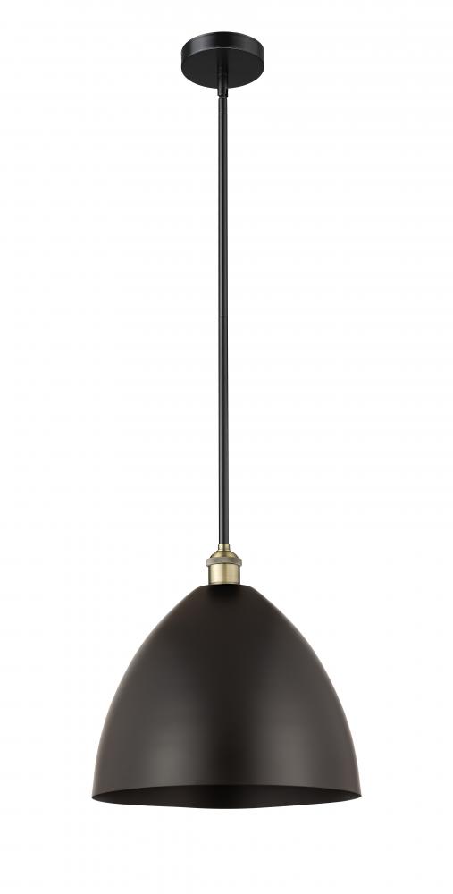 Bristol - 1 Light - 16 inch - Black Antique Brass - Cord hung - Mini Pendant