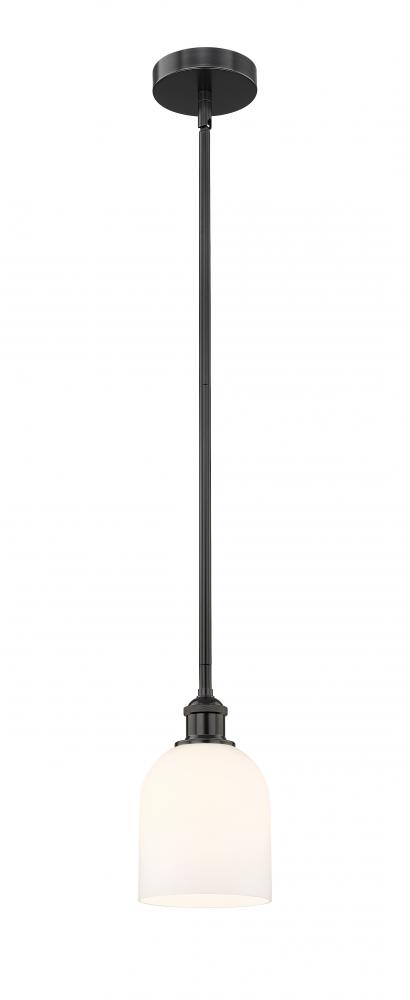 Bella - 1 Light - 6 inch - Matte Black - Stem hung - Mini Pendant