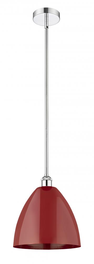 Plymouth - 1 Light - 12 inch - Polished Chrome - Stem hung - Mini Pendant