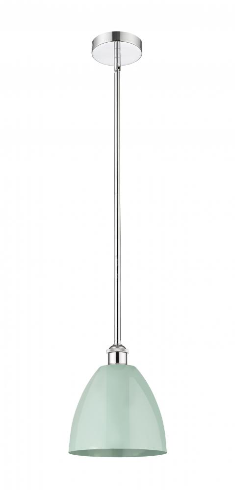 Plymouth - 1 Light - 9 inch - Polished Chrome - Stem hung - Mini Pendant