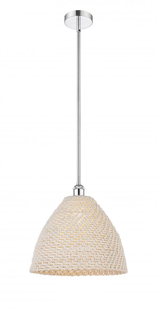 Bristol Natural - 1 Light - 6 inch - Polished Chrome - Mini Pendant