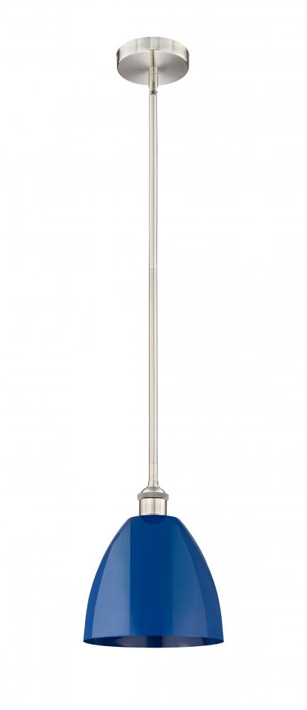 Plymouth - 1 Light - 9 inch - Brushed Satin Nickel - Stem hung - Mini Pendant