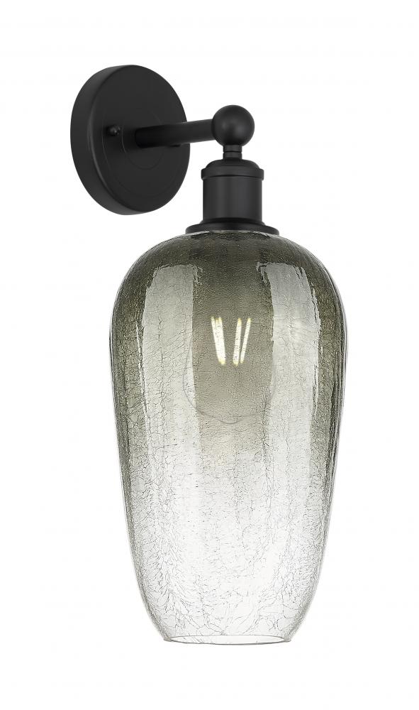 Brookhaven Flute - 1 Light - 7 inch - Matte Black - Sconce