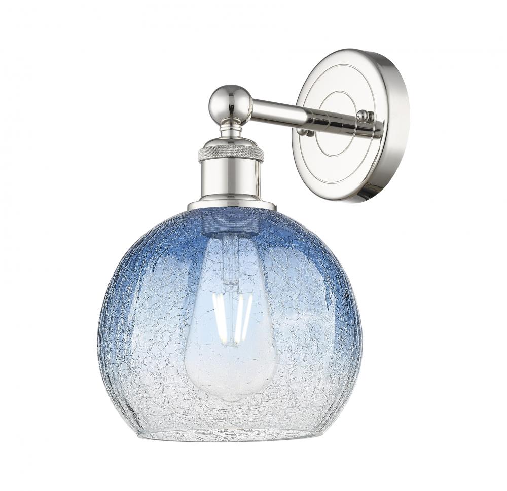 Brookhaven Globe - 1 Light - 8 inch - Polished Nickel - Sconce