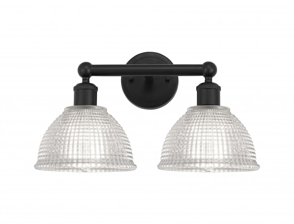 Arietta - 2 Light - 17 inch - Matte Black - Bath Vanity Light