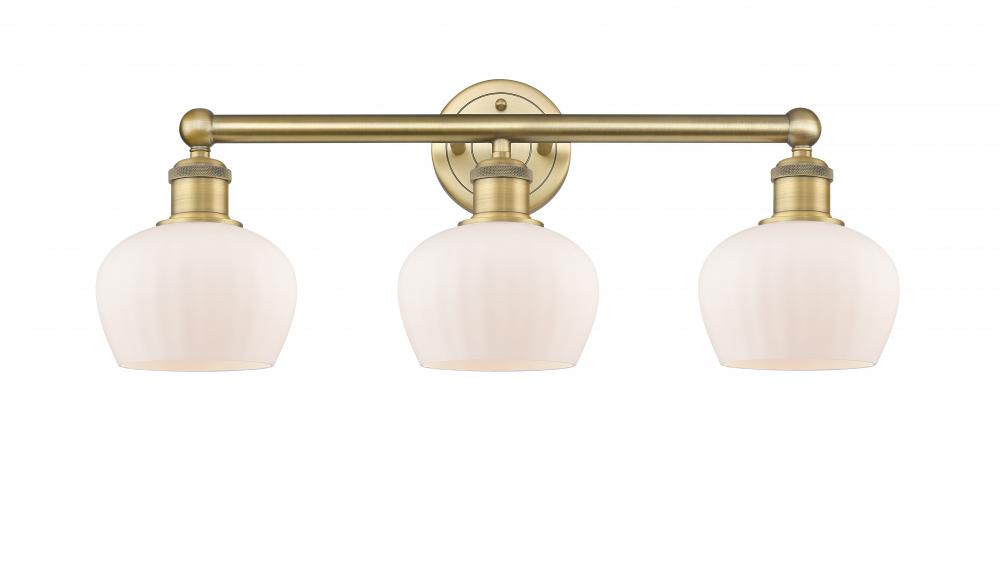 Fenton - 3 Light - 25 inch - Brushed Brass - Bath Vanity Light
