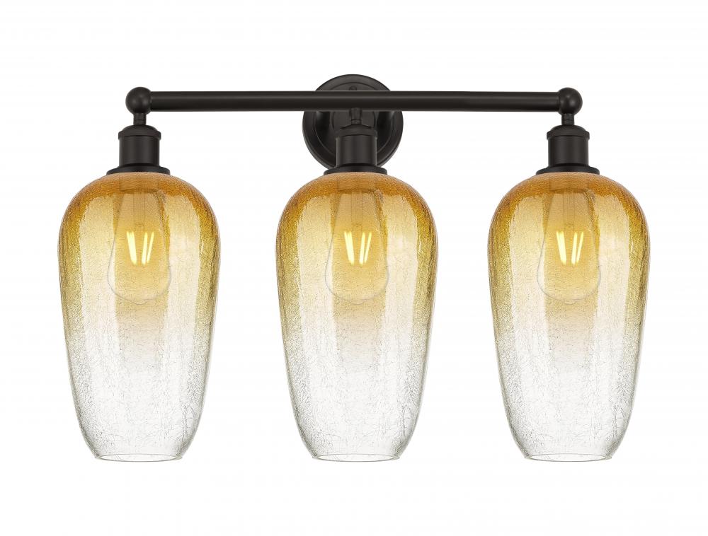 Brookhaven Flute - 3 Light - 25 inch - Oil Rubbed Bronze - Bath Vanity Light