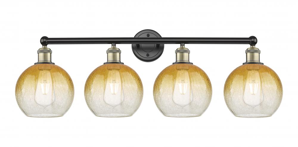 Brookhaven Globe - 4 Light - 35 inch - Black Antique Brass - Bath Vanity Light
