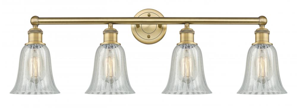 Hanover - 4 Light - 33 inch - Brushed Brass - Bath Vanity Light